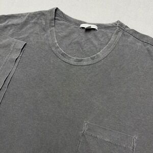 James Perse Standard Mens Grey Pocket T-Shirt 5 XL Brushed Organic Cotton USA
